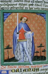 Seite aus der Legenda Aurea, Brügge, ca. 1400-10