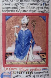 Seite aus der Legenda Aurea, Brügge, ca. 1400-10