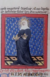 Seite aus der Legenda Aurea, Brügge, ca. 1400-10