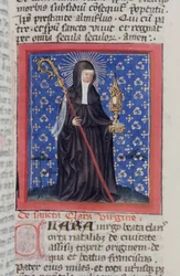 Seite aus der Legenda Aurea, Brügge, ca. 1400-10