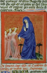 Seite aus der Legenda Aurea, Brügge, ca. 1400-10