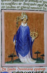Seite aus der Legenda Aurea, Brügge, ca. 1400-10