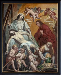 Gemälde, Pietà, flämische Schule