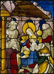 Fenster mit der Anbetung der Könige