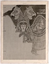 Schematische Zeichnungen von Buyid-Seide (1962.264)