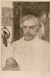 Porträt von Edmond de Goncourt