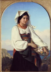 Junges Mädchen mit Blumen