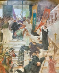 Die Ermordung des Gouverneurs Bustamante