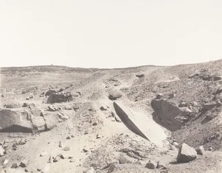 Assouan Syène, Granitsteinbrüche - Altes Abbausystem