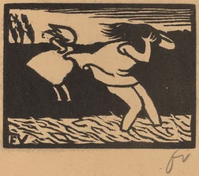 Badende im Sturm überrascht, 1893