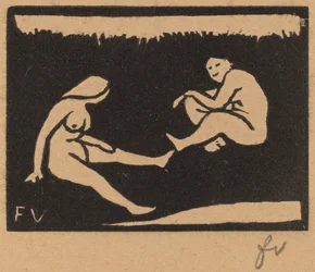 Zwei sitzende Badende (Deux baigneuses assises)