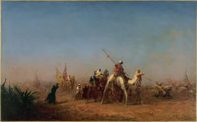 Karawane auf dem Weg nach Mekka, zwischen 1880 und 1885