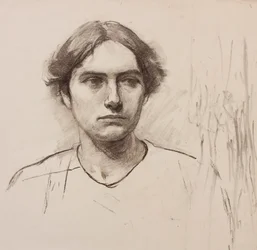 Kopf eines Kunstschulmodells, ca. 1900