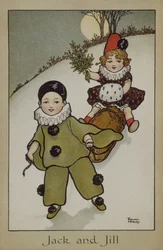 Jack und Jill, viktorianische Karte