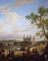 Treffen zwischen Napoleon und Baron Karl von Dalberg in Aschaffenburg, 2. Oktober, 1806