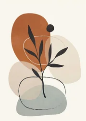 Erdige Botanische Abstraktion