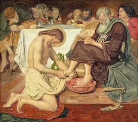 Jesus wäscht Petrus die Füße