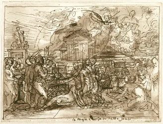 Falschheit ist die Ursache allen Übels (recto); Eine Allegorie von Wahrheit und Falschheit (verso)