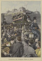 Ankunft der Buren-Delegierten in Paris