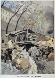 Baustelle in Paris - in „Le petit journal“ vom 14.05.1899