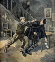 Mord an Augustin Lamarre, Kremlin Bicetre 1897 (Gravur)