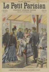 Der Boxeraufstand: Die Kaiserin von Japan besucht französische Verwundete