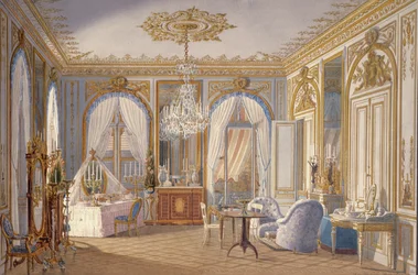 Ankleidezimmer der Kaiserin Eugenie in Saint-Cloud, 1860