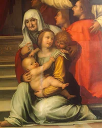 Unsere Liebe Frau der Barmherzigkeit von Bartolomeo della Porta, bekannt als Fra Bartolomeo (1472-1517) (Detail)