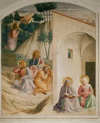 Cella 34: Christus betet in Gethsemane