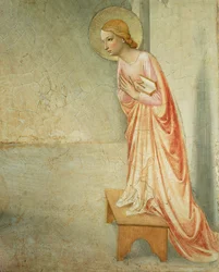 Die Verkündigung, Detail der Jungfrau, 1442 (Detail)