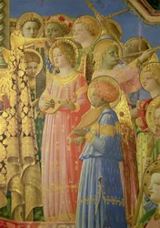 Die Krönung der Jungfrau Maria (Detail)