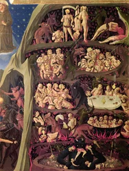 Das Jüngste Gericht, Detail der Hölle, um 1431