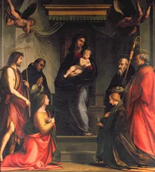Madonna mit Kind und Heiligen