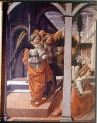 Die Verkündigung (Detail der zwei Engel)