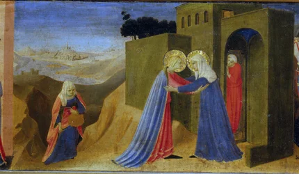 Die Heimsuchung. Predella des Altars Die Verkündigung, ca. 1433-1434