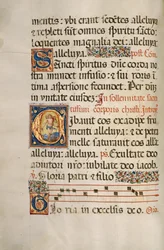 Initiale C: Der auferstandene Christus