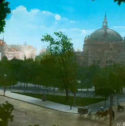 Das Nationaltheater, Christiania, Oslo, Norwegen, spätes 19. bis frühes 20. Jahrhundert.