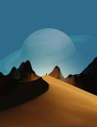 Düne zum fernen Planeten