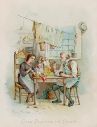 Caleb Plummer und Bertha (Chromolithografie)