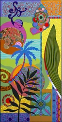 Blaue Palme