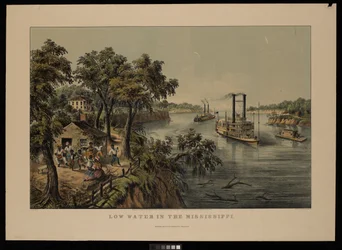 Niedrigwasser im Mississippi Robert E. Lee