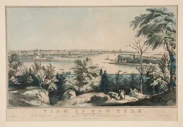 Ansicht von New York vom Weehawken-Nordfluss