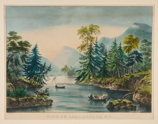 Ansicht auf den Lake George, NY