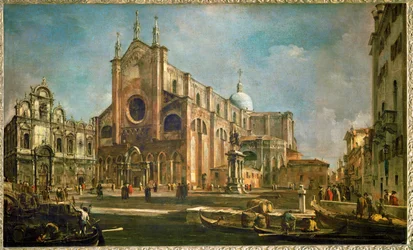 Campo der Kirche Giovanni e Paolo mit der Scuola di San Marco und dem Denkmal von Colleoni, Venedig