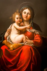 Madonna mit Kind und Engeln (Detail) 17. Jahrhundert