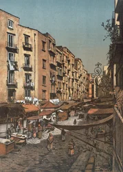 Strada Selleria zum Pendino, in Neapel