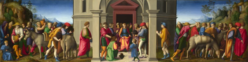 Joseph empfängt seine Brüder, ca. 1515