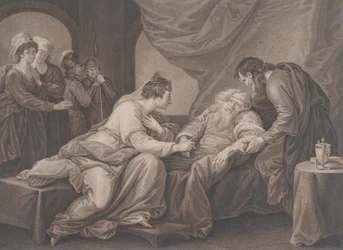 König Lear und Cordelia, Shakespeare, König Lear, Akt 4, Szene 7