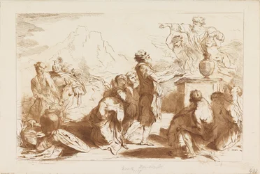 Opfer von Noah (Altes und Neues Testament nach Castiglione)