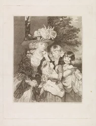 Porträt von Lady Smith und ihren drei Kindern